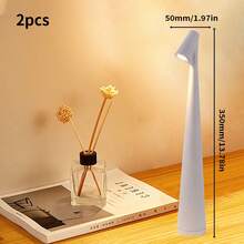 1pc/2pcs Wireless Rechargeable LED Elegant Desk Lamp, 3-Level Adjustable Brightness, Non-Slip Base, Suitable For Dining Room, Living Room, Study Or Bedroom Home Decor - Multicolor - View 22