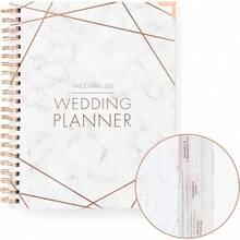 Wedding Planner And Organizer StepbyStep Guide Advice Checklist Includes Customizable Countdown Calendar MARBLED