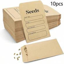 50pcs Small Seeds Envelopes Seed Packets Envelopes Seed Envelopes With Preprinted Small Envelope Collecting Template For Seeds Storage - Multicolor - View 8