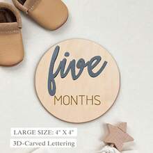Newborn Milestone Props, Baby Growth Photography Props, Newborn Gifts, Gender Reveal Party, Baby Supplies - Letter Style - View 3