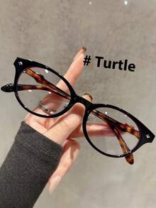 Women's Fashion Korean Retro Bow & Mini Planet Decor Clear Lens Glasses - Clear - View 6