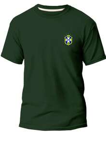 Men's Brazil Cotton T-Shirt – Comfort And Sophistication - 軍綠色 - 查看 1