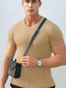 Men T-Shirts - Beige - View 2