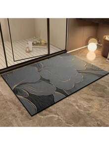 1pc Absorbent Floor Mat For Kitchen, Bathroom, Garden, Wet Areas, Water-Absorbing, Anti-Slip, Easy To Clean And Maintain - Grey - View 11
