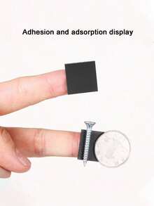 48/96pcs Cuttable Adhesive Magnetic Sheets,(Each 20 X 20mm)/(Each 40 X 40mm) DIY Craft Magnetic Sheets With Adhesive Backing, For Fridge Decoration,Picture, Best Gifts Birthday,Arts,Birthday, Gifts Graduation,Photos And Die Storage Easy Peel And Stick,Building, Scientific, Craft, And Office,Classroom,Whiteboards,Cards,Picture,Poster - Black - View 3