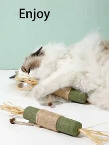 Brinquedo de catnip para gatos, brinquedo de catnip para gatos em ambientes internos, brinquedo de mastigar para gatos para limpeza dos dentes, brinquedo de corda de sisal para limpeza dentária, mastigação, limpeza, durável, provocação, entretenimento próprio, alívio do tédio, petiscos para gatos e gatinhos, brinquedo dental para gatos