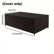 MUTAO 1 pieza Cubierta para muebles de patio de lona Oxford resistente, cubierta para mesa de exterior adecuada para mesas, sillas, sofás y escritorios de exterior