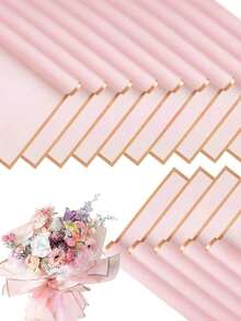 Flower Wrapping Paper, Marked Phnom Penh Korean Style Bouquet Wrapping Paper, Decorative Flower Supplies For DIY Crafts Gift Wrapping, 23" X 23", Wrapping Paper, Tissue Paper, Bouquet Supplies, Pink Tissue Paper For Gift Bags And Wrapping - 彩色 - 查看 10
