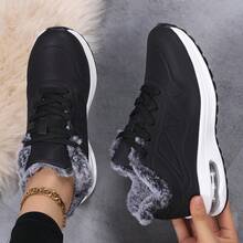 Zapatillas deportivas casuales con cordones de moda, zapatos deportivos versátiles y cómodos con plataforma para estudiantes, otoño/invierno