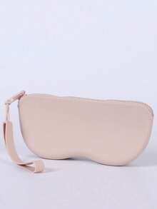 قطعة واحدة من حافظة نظارات من السيليكون مع سحاب، علبة نظارات شمسية. حقيبة تجميل متعددة الاستخدامات ذات سعة كبيرة، حقيبة تخزين، كيس تخزين، حقيبة للأشياء الصغيرة، مع حبل معلق للتعليق. يمكن أن تحتوي على نظارات، فرش مكياج، طلاء أظافر، قطع نقدية صغيرة، سلاسل مفاتيح، كابلات بيانات، إلخ. مناسبة للسفر والمنزل والمدرسة والتنقل. هدايا للنساء، هدايا عيد الميلاد، أفكار هدايا للنساء