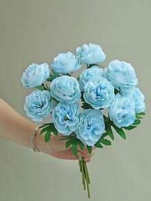 1/10 piezas Flores artificiales de peonía de seda Ramo de boda Decoración DIY Material de corona, Novia que sostiene flores, Flores de muñeca, Flores de pecho, Decoración de flores para la cabeza, Accesorios, Decoración de coche de boda, Decoración de arco de dintel, Hogar, Comedor, Dormitorio, Decoración de jarrón, Materiales de decoración para fiesta de cumpleaños, Regalos de San Valentín y Año Nuevo