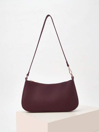 Borsa baguette minimalista da donna con una spalla, adatta per l'uso quotidiano