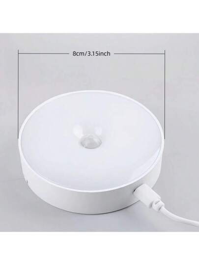 Pieces Of Warm White/Cold Wit Motion Sensing Night Lights Adjustable Brightness, Automatic On/Off, Perfect Bedside, Staircases, Under Cabinets Wardrobes, Bedroom view 11