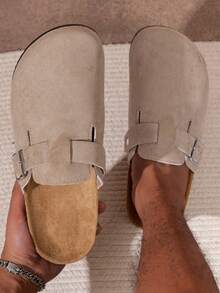 أحذية كاجوال للرجال بتصميم مول سهل الارتداء، مريحة وغير انزلاقية بنعل ناعم، تصميم أصبع قدم دائري، نسيج علوي مريح، نعل من البي في سي، إغلاق سهل الارتداء، مناسبة للأنشطة الخارجية طوال العام، متوفرة بإصدار مبطن للخريف/الشتاء وإصدار بدون بطانة للمواسم المختلفة