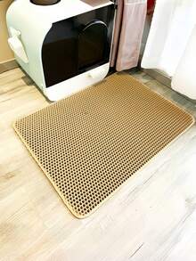 Cat Litter Mat Water Urine Proof Double Layer Pet Foldable Cat Litter Trapping Pet Carpet Bed Pads For Cats Pet Clean Supplies - Grey - View 18