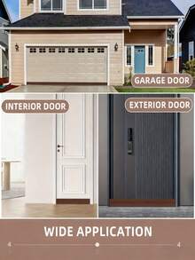 2 Rolls Door Bottom Seal Strips - High Quality Door Bottom Seal/Door Sweep (Energy Efficient - Easy Installation) Door Weatherstrip, Effectively Blocks Cold Air - Multicolor - View 4
