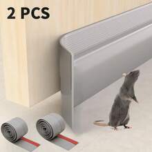2 Rolls Door Bottom Seal Strips - High Quality Door Bottom Seal/Door Sweep (Energy Efficient - Easy Installation) Door Weatherstrip, Effectively Blocks Cold Air - Multicolor - View 10