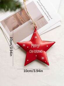 1件复古北欧风锻铁圣诞装饰品，锻铁五角星圣诞树礼盒铃铛挂饰，迷你圣诞树装饰品，圣诞派对圣诞氛围装饰道具，圣诞装饰品，圣诞礼物，圣诞装饰，房间装饰，家居装饰，圣诞装饰品，家居圣诞礼物，圣诞装饰 - 彩色 - 查看 16