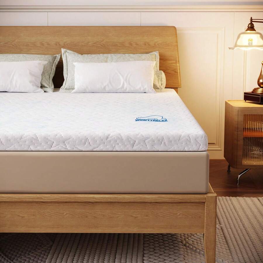 GartistGo Gel-Memory-Foam Mattresses Height 6 Cm, Removable Soft-Touch Cover, Oeko-Tex Certified - 白色 - 查看 1