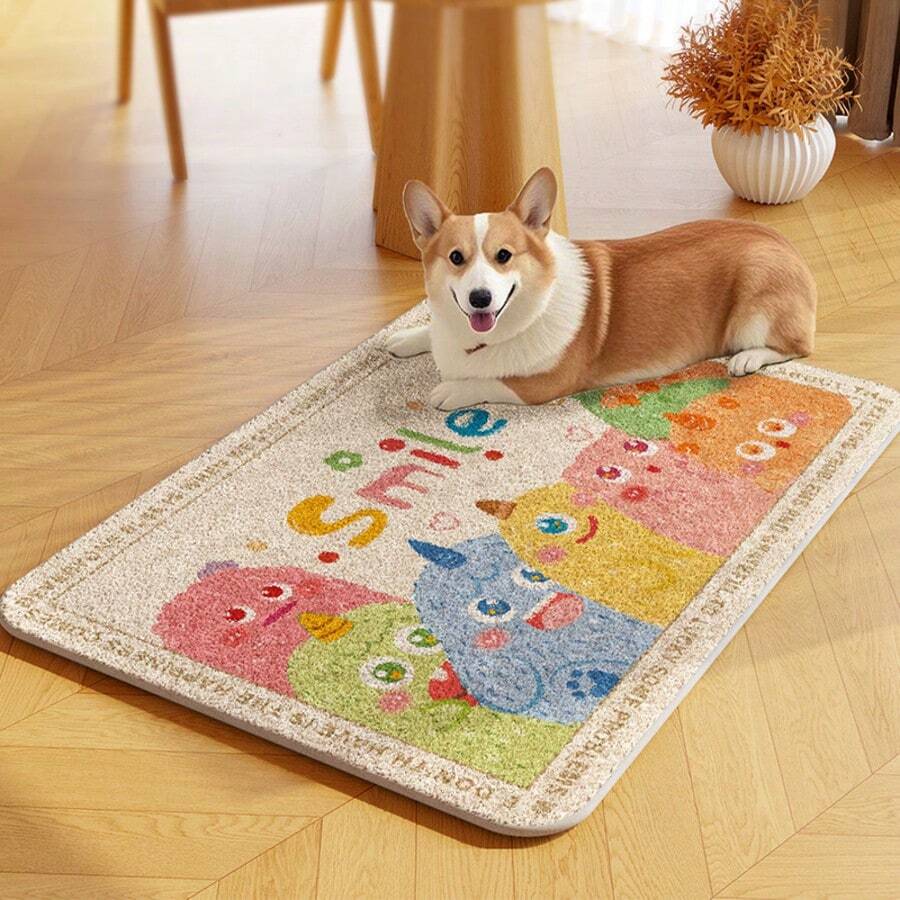 Una alfombra para mascotas con una textura similar al cachemir. Es lavable a máquina, suave, amigable con la piel y cálida, a la vez que es absorbente de agua, duradera y resistente a los arañazos. Se puede colocar en el dormitorio, la entrada, el baño o dentro de la cama de la mascota para su uso.