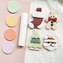 Leather Texture Roller, Polymer Clay Texture Roller | Embossing Pottery Texture Rollers For Jewelry Making, Like Polymer Clay Texture Sheets, Work With Polymer Clay Cutter Ideal For DIY Crafts, Art Design, And Jewelry Making