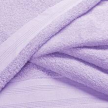 6 Pack Cotton Towel Set - 2 Bath Towels (28x55 Inch), 2 Hand Towels (16x24 Inch), 2 Washcloths (12x12 Inch) - Ideal For Everyday Use, Compact & Lightweight - Black - Purple - View 2