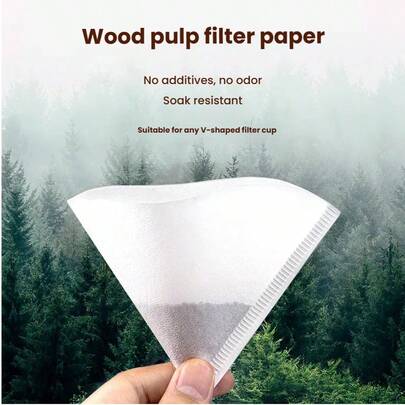 100 Pieces Of Pure White V-Shaped Coffee Filter Paper, Available In Two Sizes: 100mm/3.94in And 120mm/4.72in. Made From Raw Wood Pulp, The Paper Is Delicate, Additive Free, Odorless, And Adhesive Free. Hand Washed V-Shaped Filter Paper Is The First Choice For Family Gatherings, Events, Parties, And Business Receptions, Suitable For Various Drip Coffee Types Such As American And Italian