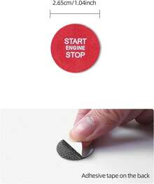 Car Engine Start Button Sticker Compatible With Audi A3 8Y S3 RS3 Sportback 2021-2025 For Alcantara Key Ignition Button Trim Interior Molding Accessories (Suede Red) - 絨面紅 - 查看 10