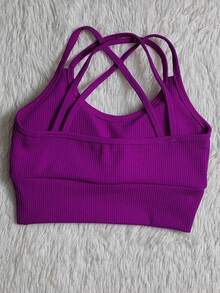 ANARRUGA Cropped Top For Gym Everyday - Rosa Roja - Ver 2