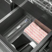 Linkidea Acrylic Toothbrush Holder With Drainage Hole, Bathroom Drawer Organizer With Drying Diatomite Stone, Compatible With Toothbrush - 透明的 - 查看 6