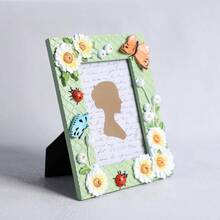 Document Photo Frame - Marguerite verte + 4X6 pouces - Voir 3