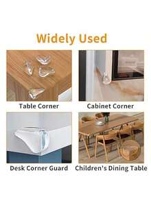 6 pièces/12 pièces Protège-coins transparents pour bébé - Protections de coins et bords de meubles - Housses de coussin en mousse de bébé pour les bords tranchants des meubles et des tables