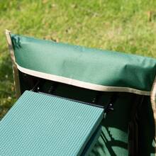 Outsunny Garden Kneeler Seat Foldable Stool Bench 2 EVA Foam Kneeling Pad And 1 Large Tool Pouch - Green - View 8