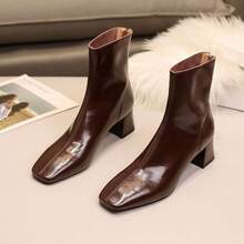 Women Ankle Boots & Booties - Black Fleece Lining - View 3