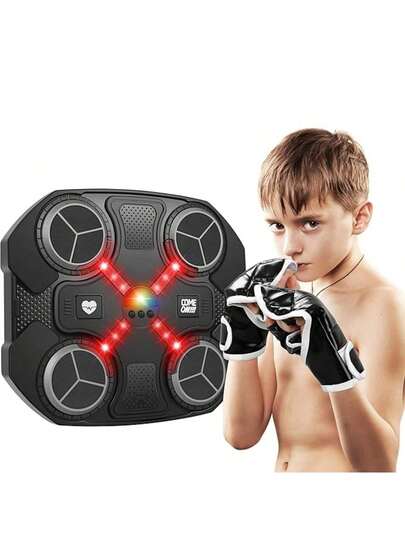 Interactive Punching Pad Game Set, Suitable For Children 3+, Smart Punching Target, Sensory Training Reaction Speed & Rhythmic Exercise Device, For Boys & Girls, Plastic, Christmas, Halloween, Birthday Gift, Home, School, Commercial Use