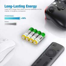 4 paquetes de 4 pilas AA, pilas doble A, pilas alcalinas AA de larga duración para dispositivos domésticos y de oficina, compatibles con instrumentos electrónicos de belleza y dispositivos de cuidado personal, regalos de Navidad, imprescindibles de otoño e invierno, artículos esenciales para acampar, vacaciones y acampar - Multicolor - Ver 2