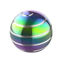 Kinetic Desk Toy Ball, 1.54'' Kinetic Desktop Spinning Toys, Optical Illusion Toys For Anxiety, ADHD, Metal Fidgets For Dad, Mom, Son,Perfect Holiday, Christmas Gift - 彩色 - 查看 13