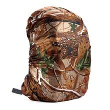 Fundaáctica impermeable para mochila, funda a prueba de polvo para bolsas deportivas, funda de lluvia para senderismo al aire libre, funda protectora de camuflaje para mochila de 35-80L - Bandera de camuflaje de árbol - 55-60L - Ver 2