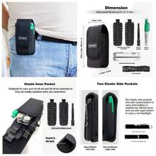 - Funda de repuesto para, Bolsa de cierre magntico para Wave Plus Wingman Charge Surge 300 sin seal P2 P4. Se adapta a herramientas de hasta 4.5 pulgadas de - Negro - - Ver 1