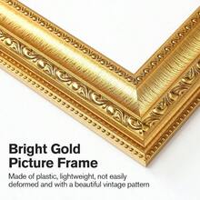 - Juego de 2 marcos de fotos dorados de 8x 10 pulgadas, ornamentados clsico de 8x 10 pulgadas, para decoracin de pared o de mesa, marcos dorados de 8x 10 pulgadas, con vidrio real - 12,7 x 17,78 cm (5 x 7 pulgadas) - Ver 4