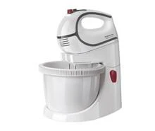 Taurus Giro Complet – mikser do ciasta z obrotową misą. Moc 500 W. Misa 2,5 l. 5 prędkości + Turbo. 2 zestawy mieszadeł: do wyrabiania i ubijania. Wyjmowane mieszadła. - Biały - Zobacz 2