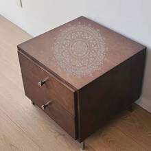 1 Khuôn tô họa tiết Mandala cổ điển lớn 11,8x11,8 inch - Thiết kế cắt hình hoa và hình học phức tạp cho đồ thủ công DIY, nghệ thuật treo tường, vải, đồ nội thất và trang trí nhà cửa - Khuôn tô họa tiết Mandala chất lượng cao có thể tái sử dụng - trắng - Xem 6
