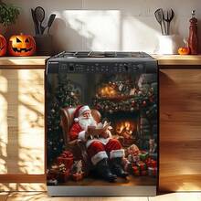 Autocollants magnétiques, Père Noël et cadeaux de Noël Lave-vaisselle, Autocollants pour réfrigérateur, Coussins de protection pour cuisinière, Améliorent la durabilité et l'apparence des appareils ménagers, Autocollants adhésifs, Robustes et ne se décollent pas, Convient pour le réfrigérateur, le lave-vaisselle, le stérilisateur, la machine à laver