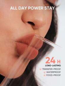 JUDYDOLL CUSHION MATTE LOCK LIP CREAM, 24-Hour Long-Lasting Matte Lip Cream, Waterproof, Moisturizing, Blurring Effect, Minimizing Lip Lines, Convenient Application Without Messy Hands - G204 TARO HAZE - 查看 5