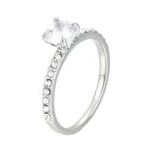 1pc Moissanite Engagement Ring, Vintage Luxury Style, 925 Silver With Moissanite, Ideal For Christmas And Weddings, Suitable For Daily Wear - Women'S Rings