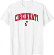 Cincinnati Bearcats Arch Over Logo Officially Licensed T-Shirt - 白色 - 查看 1