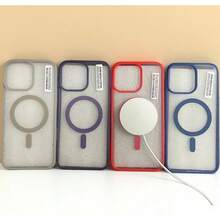 Magnetic Shockproof Transparent Bright Red Bumper Soft Magnetic Charging Protective Case Compatible With MagSafe Shock-Resistant Ultra-Thin Compatible With Iphone Birthday Gift - Red - View 8