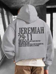 Boys' Hoodies Casual Printed Loose Sweatshirts Children's Clothing - 淺灰色 - 查看 2