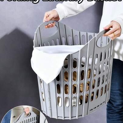 Foldable Laundry Basket - Wall-Mounted Portable Multi-Pocket Dirty Clothes Storage Box, Durable Polypropylene Square Design, Suitable For Home And Bathroom, Laundry Basket, Foldable Laundry Basket, Clothes Storage And Organization, Wheeled Laundry Basket, Laundry Basket