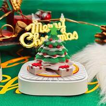 Calendario panorámico 3D de papel tallado, libreta de notas con árbol de Navidad para alivio del estrés, regalo de cumpleaños, regalo navideño, decoración de escritorio